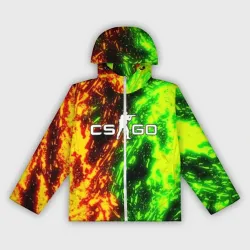 Женская ветровка 3D КС Го CS:GO toxic flame
