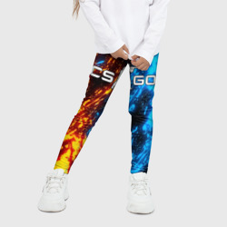 Детские леггинсы 3D CS:GO battle flame КС Го ОГоНЬ - фото 2