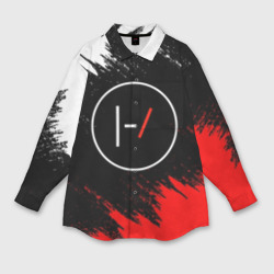 Мужская рубашка oversize 3D Twenty One pilots