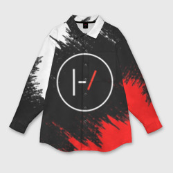 Женская рубашка oversize 3D Twenty One pilots