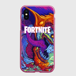 Чехол для iPhone XS Max матовый Fortnite hyperbeast