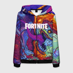 Мужская толстовка 3D на молнии Fortnite hyperbeast