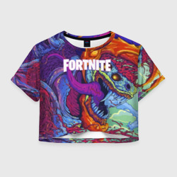 Женская футболка Crop-top 3D Fortnite hyperbeast