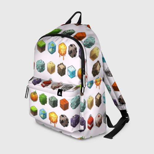 Рюкзак 3D с принтом Minecraft, вид спереди #2