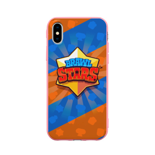 Чехол для iPhone X матовый Brawl Stars 1