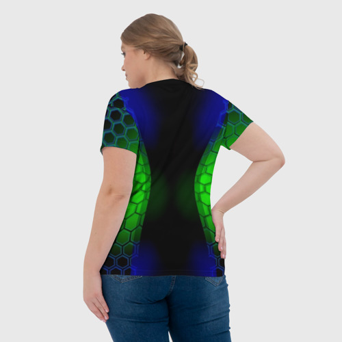Женская футболка 3D Паук на ночной охоте, цвет 3D печать - фото 7