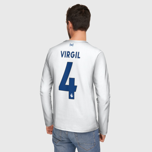 Мужской лонгслив 3D Virgil van Dijk away 19-20, цвет 3D печать - фото 4