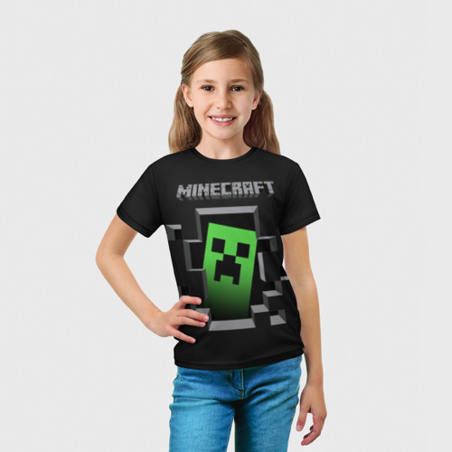 Детская футболка 3D Minecraft, цвет 3D печать - фото 5