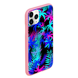 Чехол для iPhone 11 Pro Max матовый Неоновые тропики tropical neon - фото 2