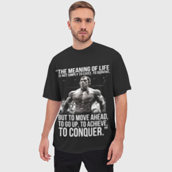 Мужская футболка oversize 3D The Meaning Of Life - фото 2