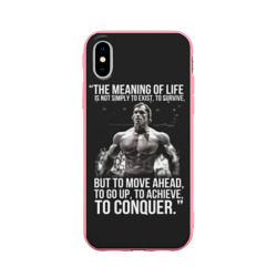 Чехол для iPhone X матовый The Meaning Of Life