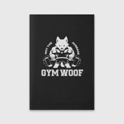 Обложка для паспорта матовая кожа Gym woof