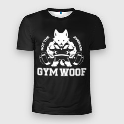 Мужская футболка 3D Slim Gym woof