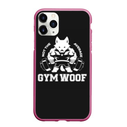 Чехол для iPhone 11 Pro Max матовый Gym woof