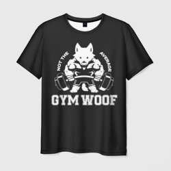 Мужская футболка 3D Gym woof