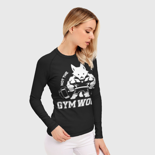 Женский рашгард 3D Gym woof, цвет 3D печать - фото 3