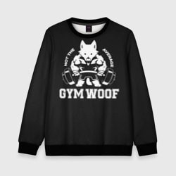 Детский свитшот 3D Gym woof