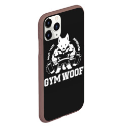 Чехол для iPhone 11 Pro матовый Gym woof - фото 2