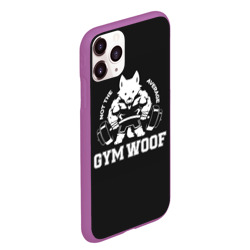 Чехол для iPhone 11 Pro Max матовый Gym woof - фото 2