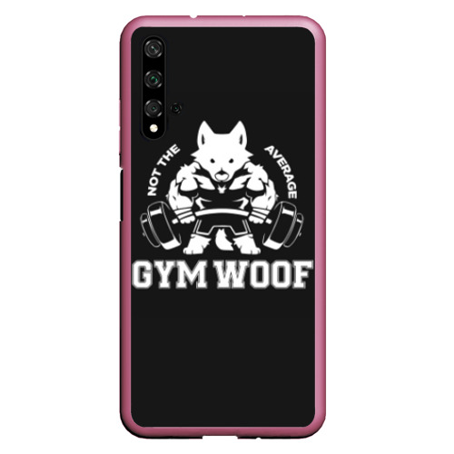 Чехол для Honor 20 Gym woof, цвет малиновый