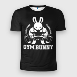Мужская футболка 3D Slim Gym bunny