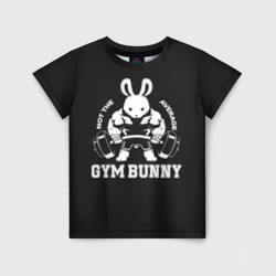 Детская футболка 3D Gym bunny