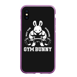 Чехол для iPhone XS Max матовый Gym bunny