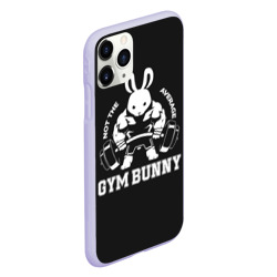 Чехол для iPhone 11 Pro матовый Gym bunny - фото 2