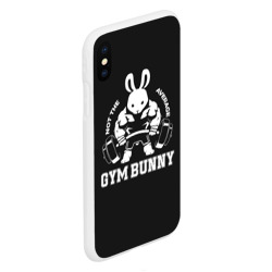 Чехол для iPhone XS Max матовый Gym bunny - фото 2