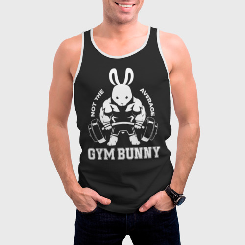 Мужская майка 3D Gym bunny, цвет 3D печать - фото 3