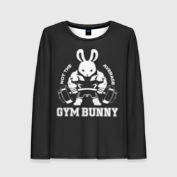 Женский лонгслив 3D Gym bunny