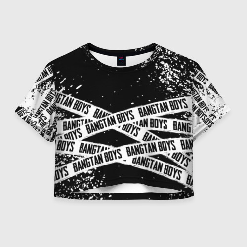 Женская футболка Crop-top 3D BTS Фото 01 Женская футболка Crop-top 3D BTS Фото 01