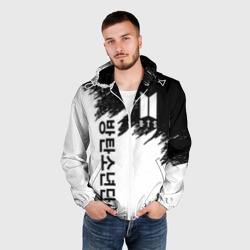 Мужская ветровка 3D BTS брызги красок - фото 2