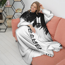 Плед с рукавами BTS брызги красок - фото 2