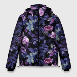 Мужская зимняя куртка 3D Цветочный сад