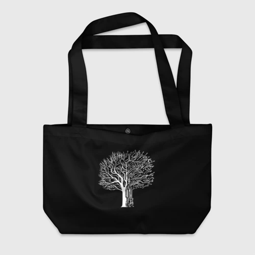Пляжная сумка 3D Digital tree кибер дерево