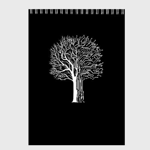 Скетчбук Digital tree кибер дерево