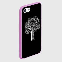 Чехол для iPhone 5/5S матовый Digital tree кибер дерево - фото 2