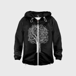 Детская ветровка 3D Digital tree кибер дерево