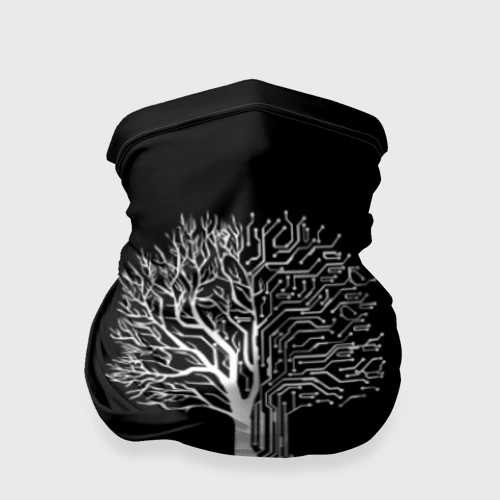 Бандана-труба 3D Digital tree кибер дерево