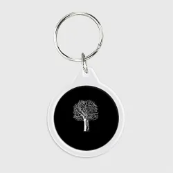 Брелок круглый Digital tree кибер дерево
