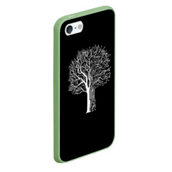 Чехол для iPhone 5/5S матовый Digital tree кибер дерево - фото 2