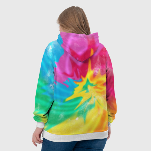 Женская толстовка 3D Tie-Dye, цвет 3D печать - фото 7