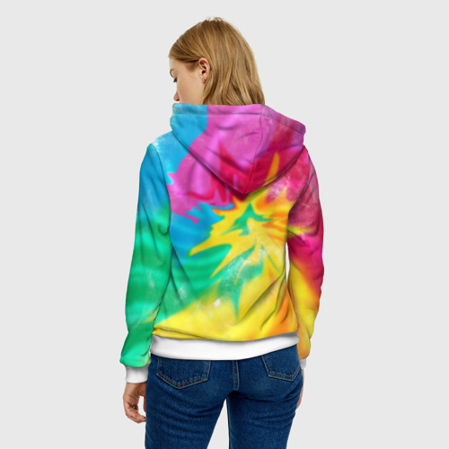 Женская толстовка 3D Tie-Dye, цвет 3D печать - фото 4