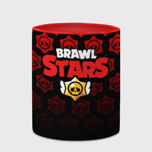 Кружка с полной запечаткой Brawl Stars Бравл старс, цвет белый + красный - фото 4