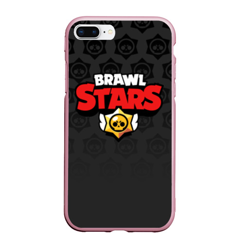 Чехол для iPhone 7Plus/8 Plus матовый Brawl Stars, цвет розовый