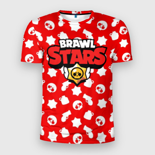 Мужская футболка 3D Slim BRAWL STARS, цвет 3D печать