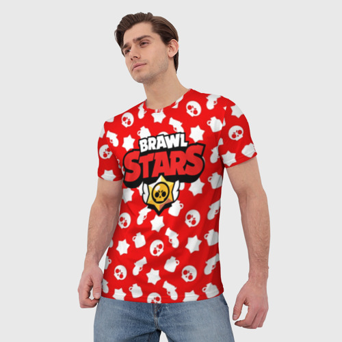 Мужская футболка 3D BRAWL STARS, цвет 3D печать - фото 3
