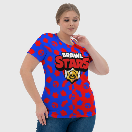 Женская футболка 3D Brawl Stars, цвет 3D печать - фото 6