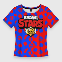 Женская футболка 3D Slim Brawl Stars